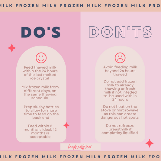 Do's & Don'ts of Frozen Breastmilk