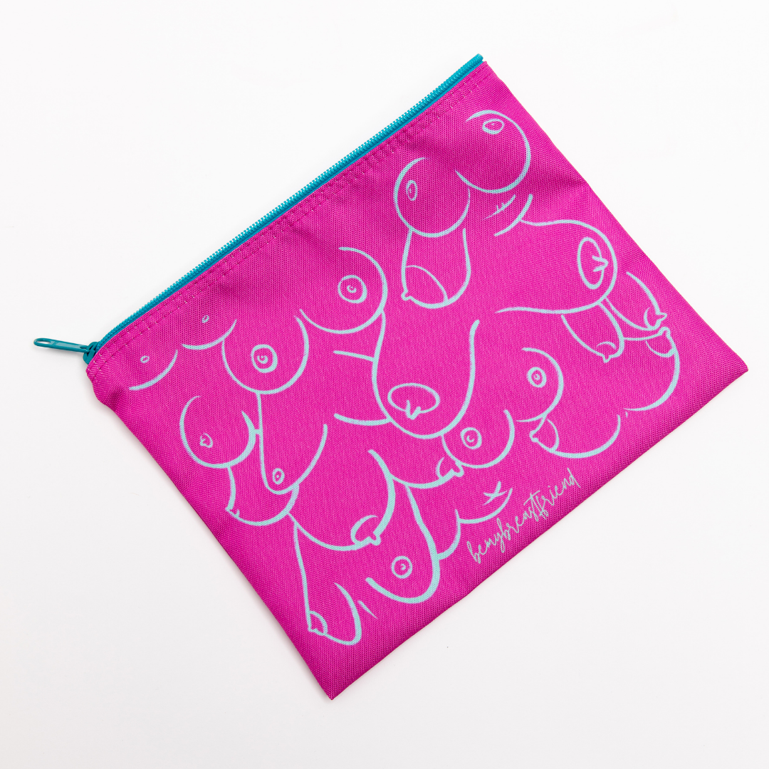 Pop of Pink Boob Bag