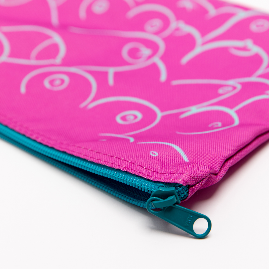 DAMAGE SALE Pop of Pink Boob Bag
