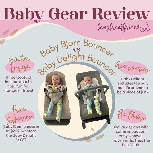 Baby Bjorn versus Baby Delight Bouncer