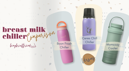 Ceres Chill Chiller, Boon Frosh Chiller, Momcozy Cooler Comparison