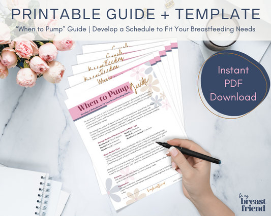 When to Pump Guide | Breastfeeding Schedule Template