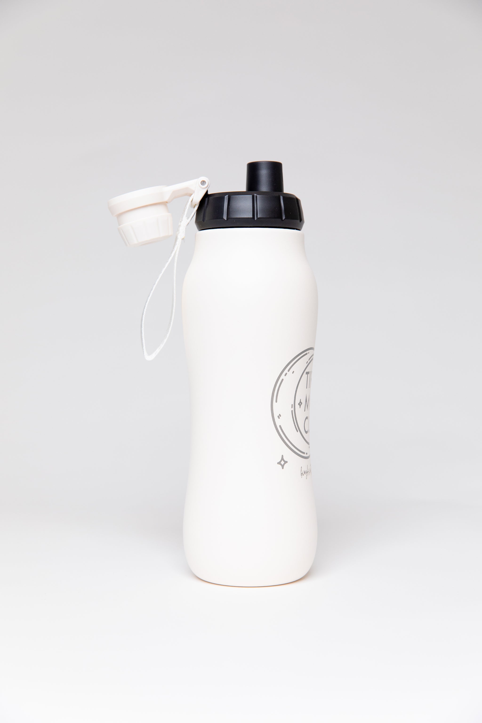 Water Bottle with Nylon Strap Handle