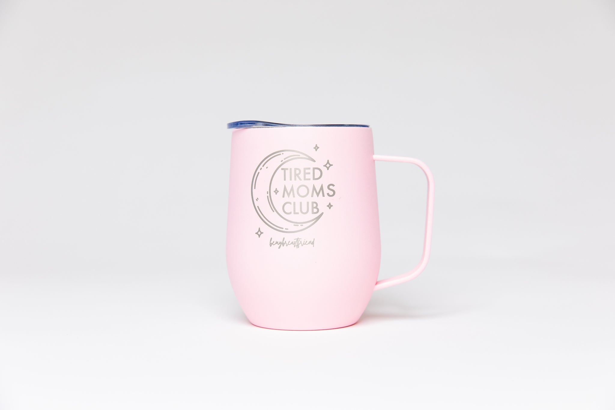 Ceramic Camping Coffee Mug for Mom Tired As A Mother (White)