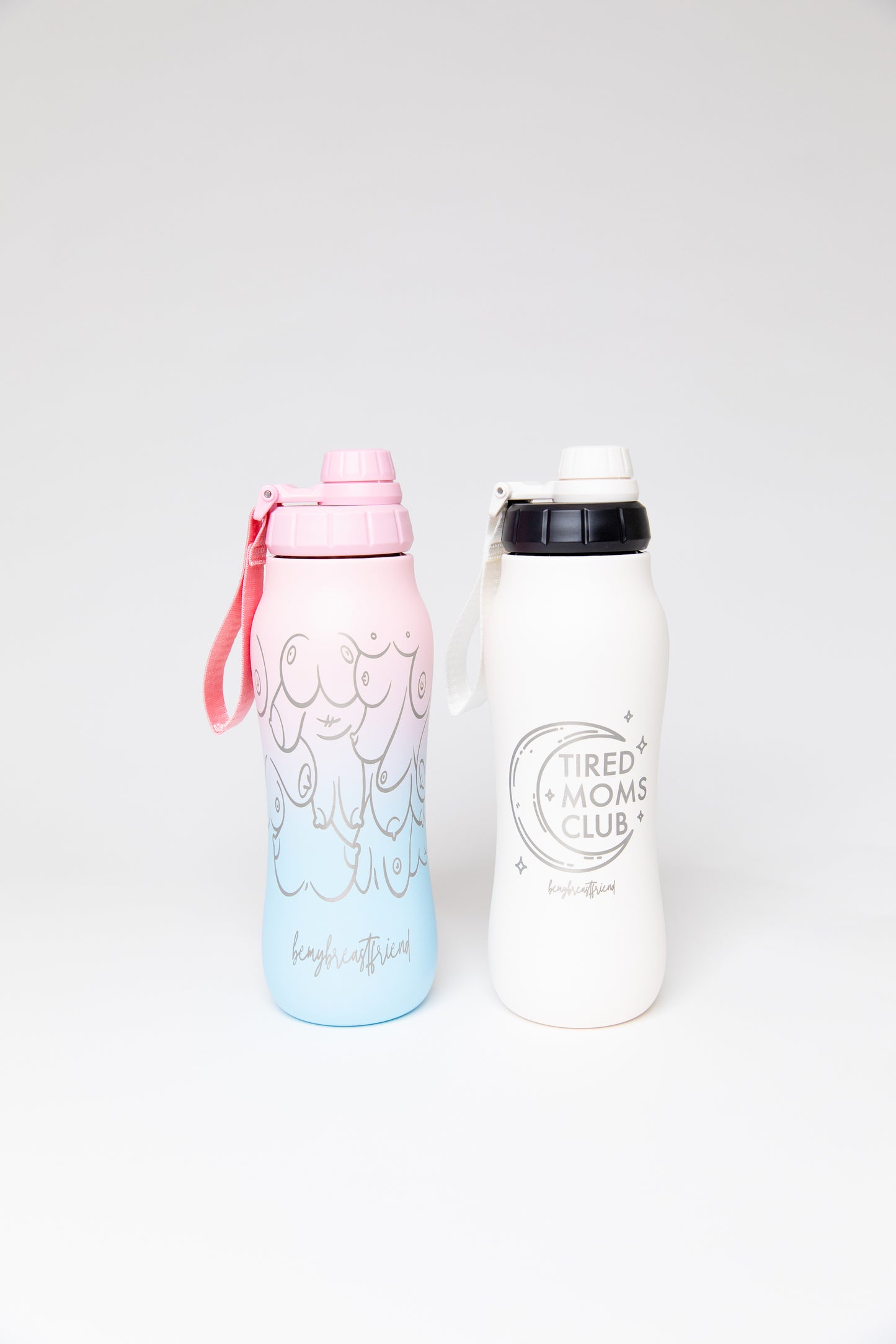 Water Bottle with Nylon Strap Handle