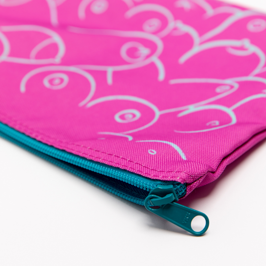 DAMAGE SALE Pop of Pink Boob Bag